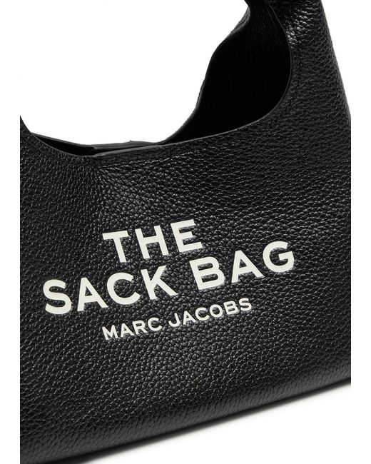 Marc Jacobs Black The Sack Mini Leather Top Handle Bag