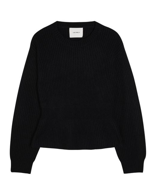 Lisa Yang Black Miriella Cinched Cashmere Jumper