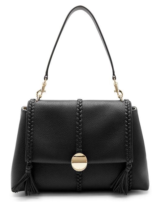 Chloé Black Penelope Medium Leather Shoulder Bag
