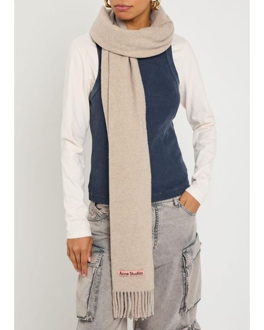 Acne Natural Canada Wool Scarf