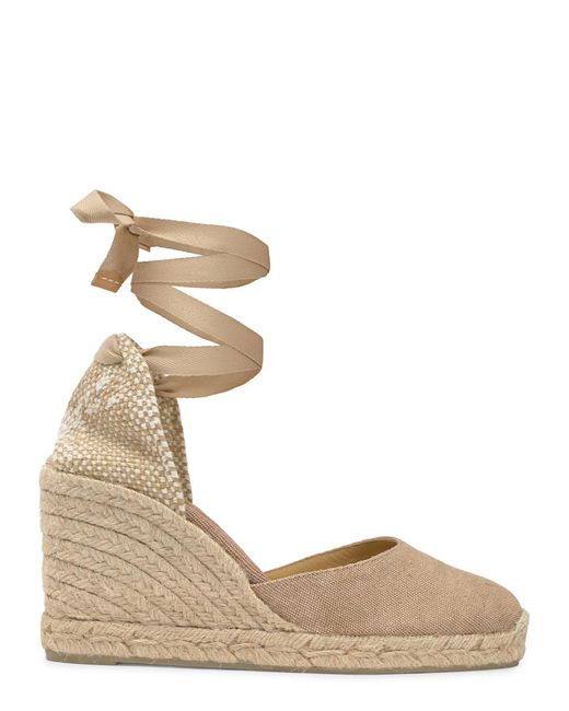 Castaner Natural Carina Canvas Wedge Espadrilles