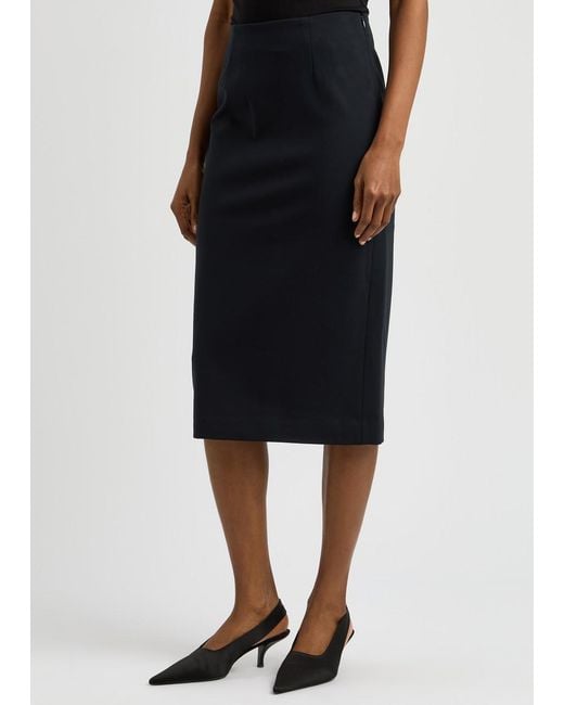 Dorothee Schumacher Black Emotional Essense Jersey Midi Skirt