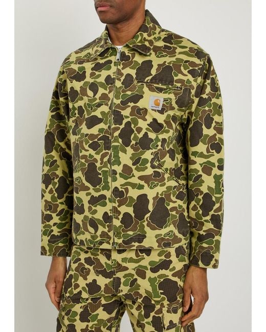 Carhartt Green Duck Detroit Canvas Jacket for men