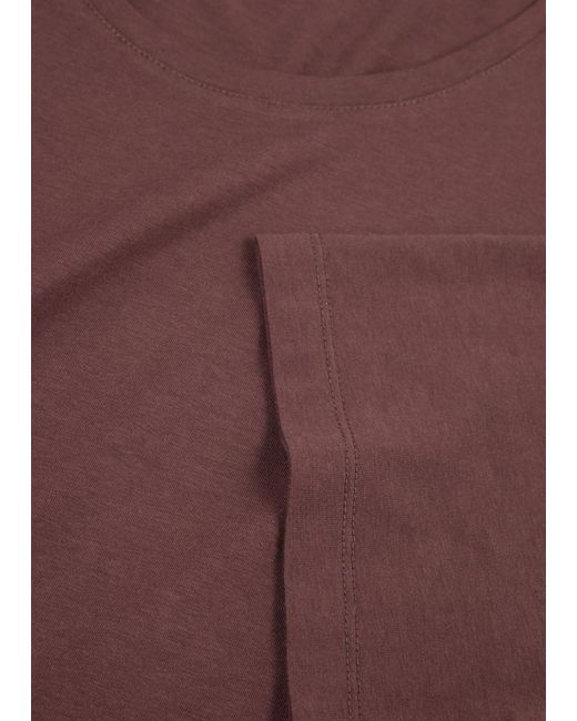 PAIGE Purple Cash Stretch-cotton T-shirt for men