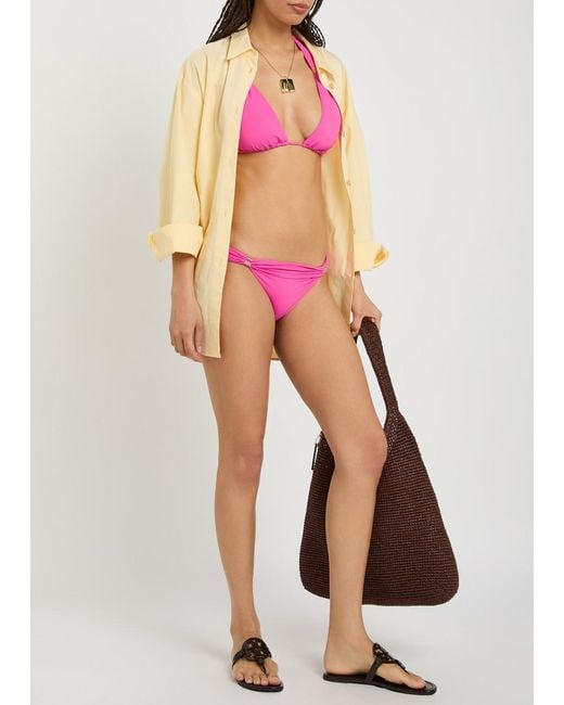 Melissa Odabash Pink Grenada Triangle Bikini Top