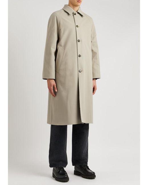 Loewe Gray Houndstooth Reversible Wool Coat for men