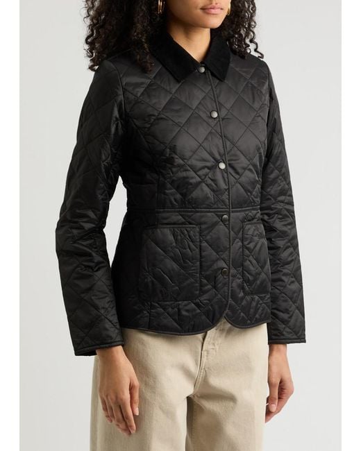 Barbour Black Deveron Quilted Shell Jacket
