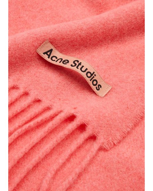 Acne Pink Canada Wool Scarf