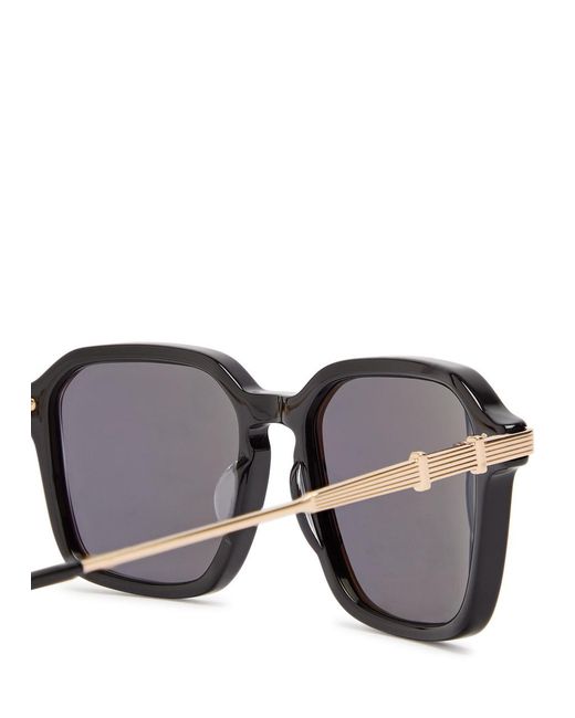 Barton Perreira Black Delon Square-Frame Sunglasses for men
