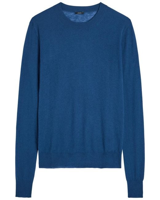 Joseph Blue Cashmere Knit Top