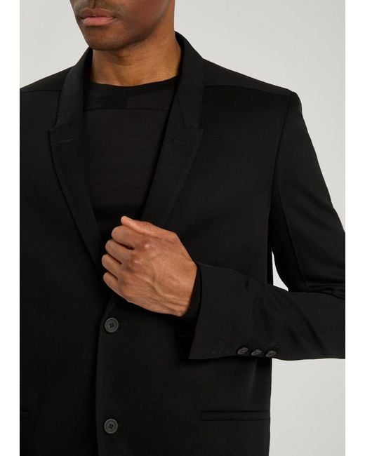 Rick Owens Black Concordian Wool Blazer for men