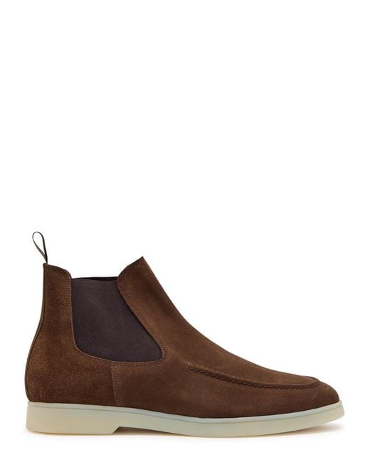 Aurélien Brown City Suede Chelsea Boots for men