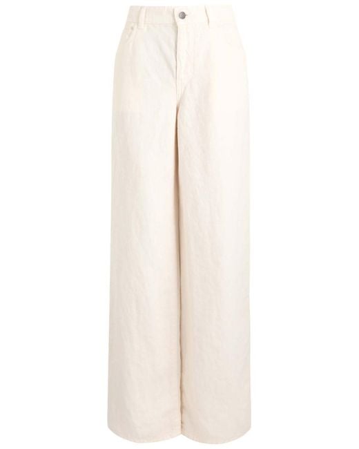 The Row Natural Eglitta Straight-Leg Linen Jeans