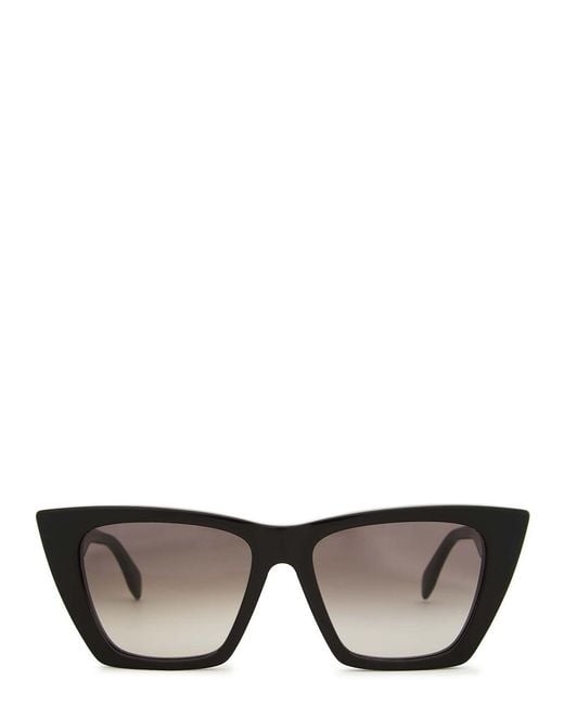 McQueen Black Cat-Eye Sunglasses, Sunglasses