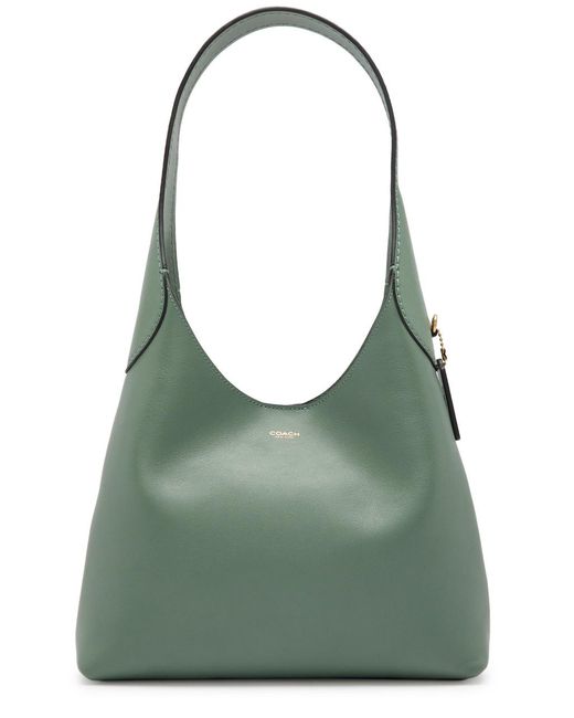 COACH Green Brooklyn 28 Leather Shoulder Bag