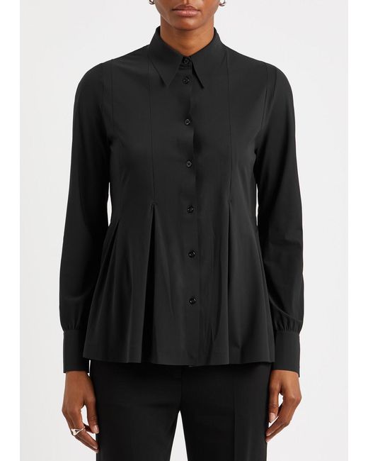 High Black Equally Stretch-nylon Shirt