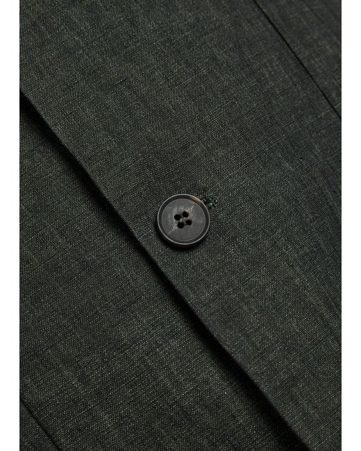 Sunspel Black Linen Blazer for men