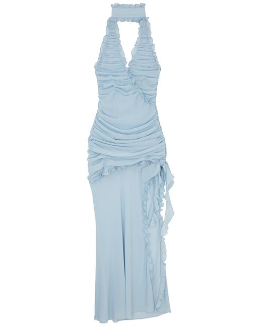 sachin and babi light blue dress Chiffon Ruffle Dresses main image 0