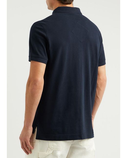 Canada Goose Blue Beckley Logo Piqué Cotton Polo Shirt for men