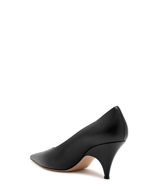 Gianvito Rossi Black Sofia 75 Leather Pumps