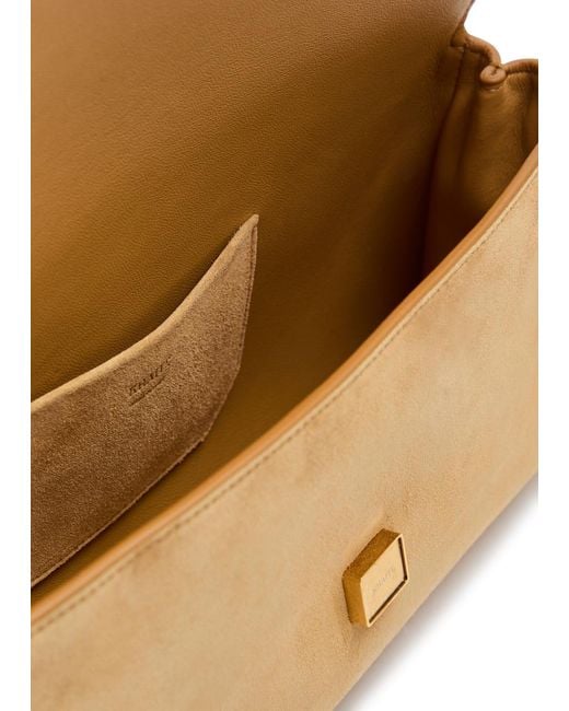 Khaite Brown Audrey Suede Clutch