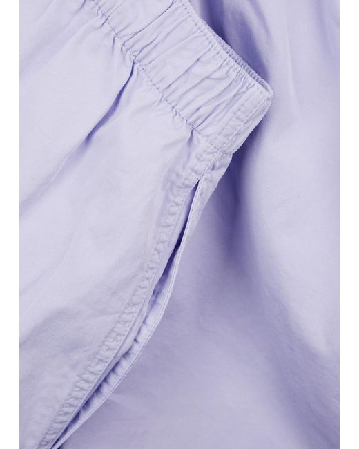 COLORFUL STANDARD Purple Cotton-Twill Shorts