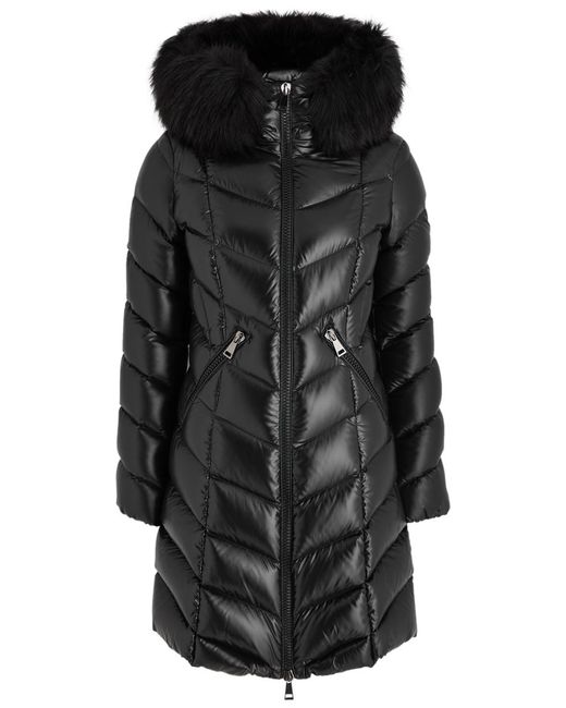 Moncler Black Fulmarus Hooded Quilted Jacket