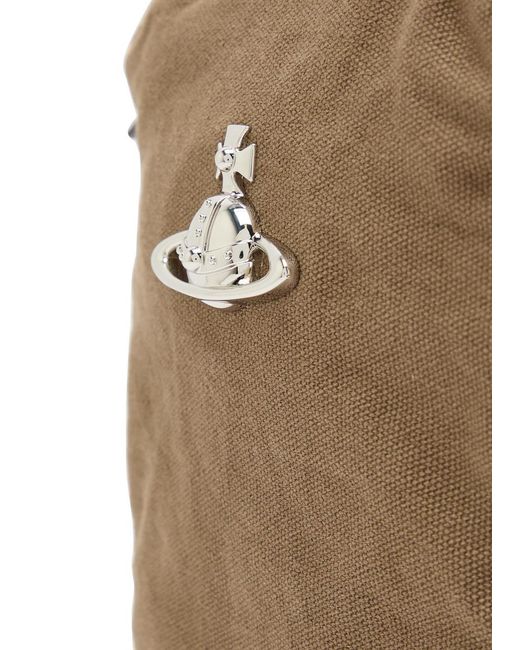 Vivienne Westwood Brown Luke Canvas Cross-Body Bag for men
