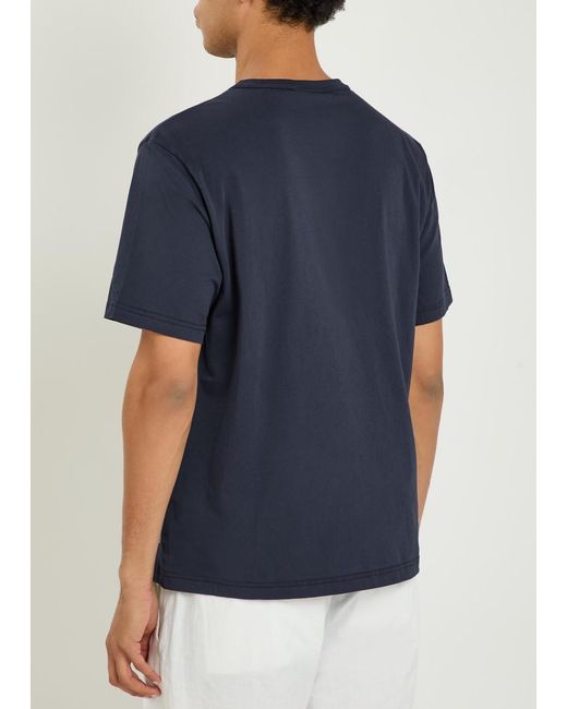 NN07 Blue Jett Printed Cotton T-Shirt for men