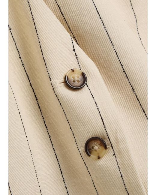 Rag & Bone Natural Paulette Pinstriped Woven Vest