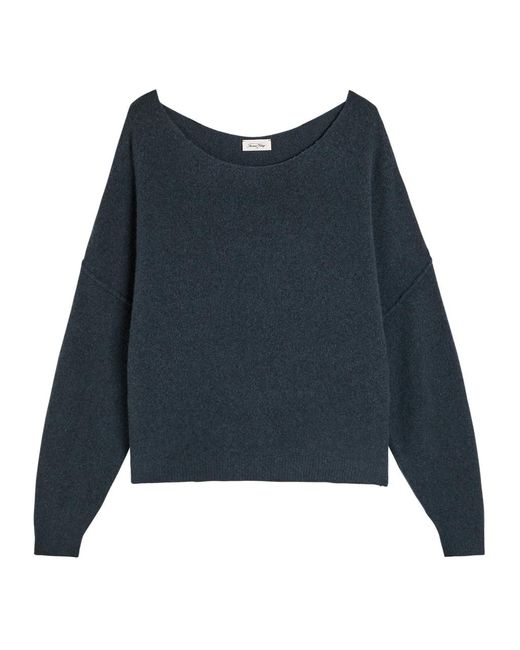 American Vintage Blue Damsville Brushed-Knit Jumper