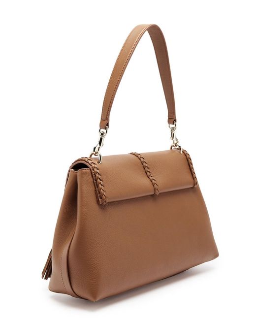 Chloé Brown Penelope Medium Leather Shoulder Bag