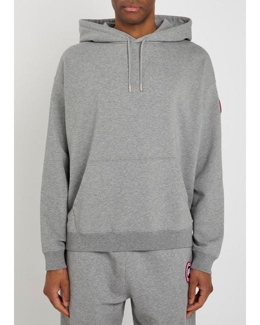Canada Goose Gray Hooded Cotton Sweatshirt for men