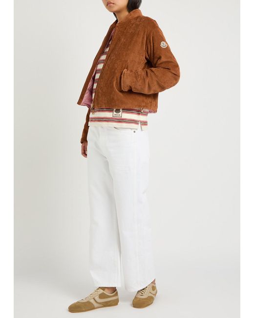 Moncler Brown Blageon Reversible Padded Corduroy Jacket