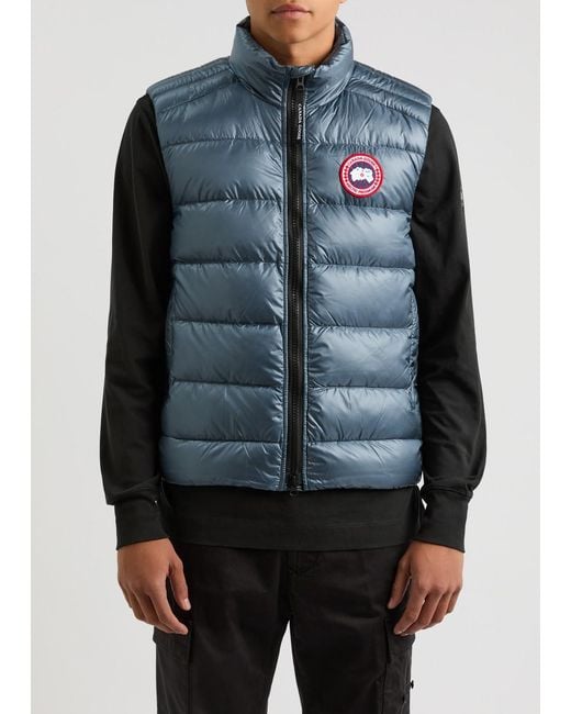 Canada Goose Blue Crofton Quilted Shell Gilet for men