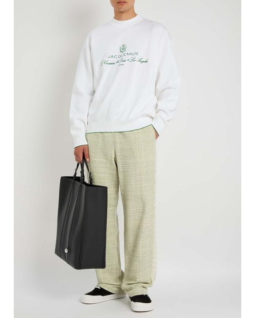 Jacquemus White La Maille Venice Cotton-Blend Jumper for men
