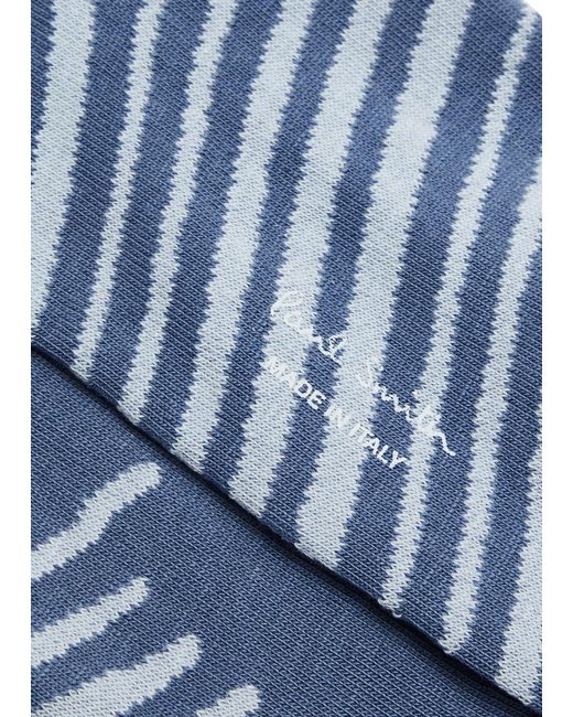 Paul Smith Blue Morning Light Cotton-blend Socks for men