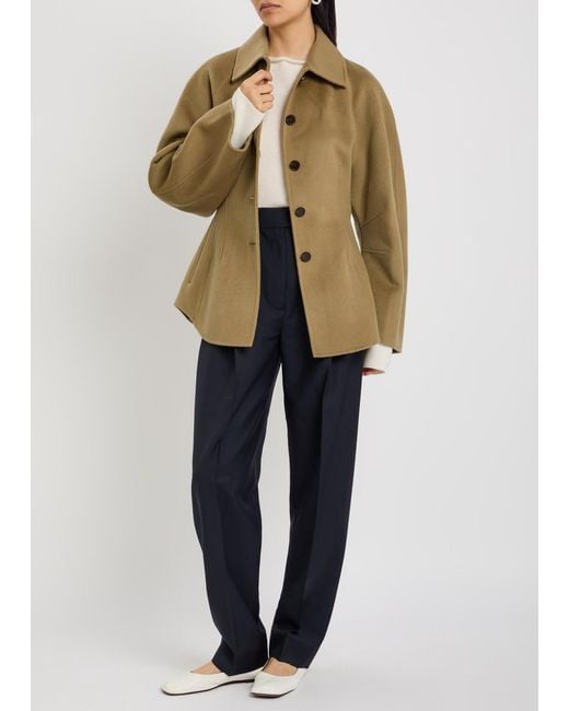 Rohe Green Sculpted Wool And Cashmere-Blend Jacket