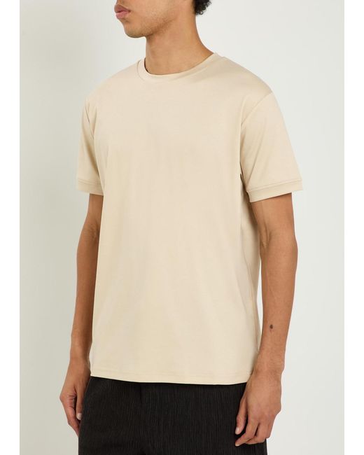 Raith Natural Crew-Neck Cotton T-Shirt for men