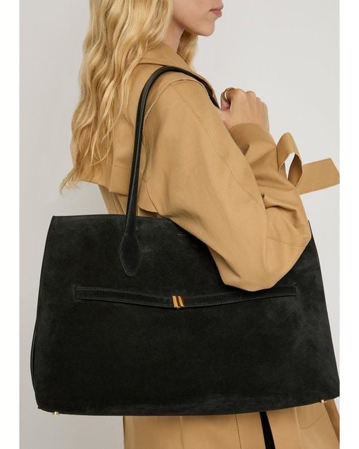 Totême  Black Day Suede Tote