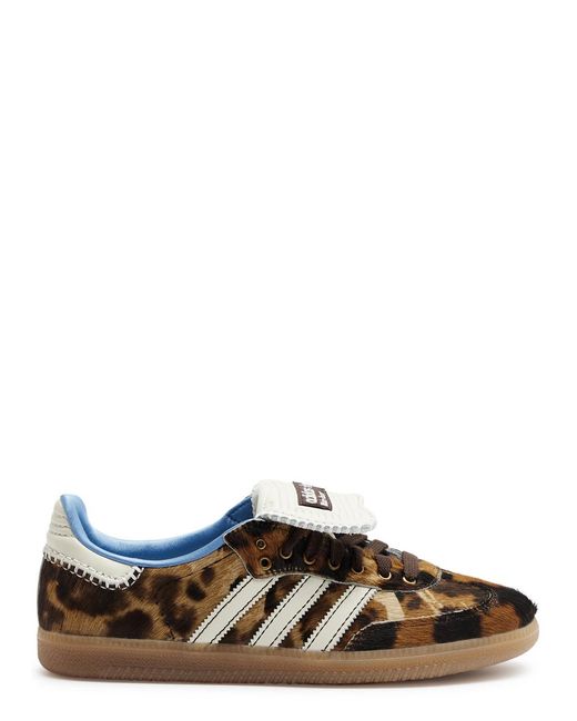 adidas gazelle silver green womens Wales Bonner Pony Hair Samba  Cream White / Mystery Brown  La Garonne