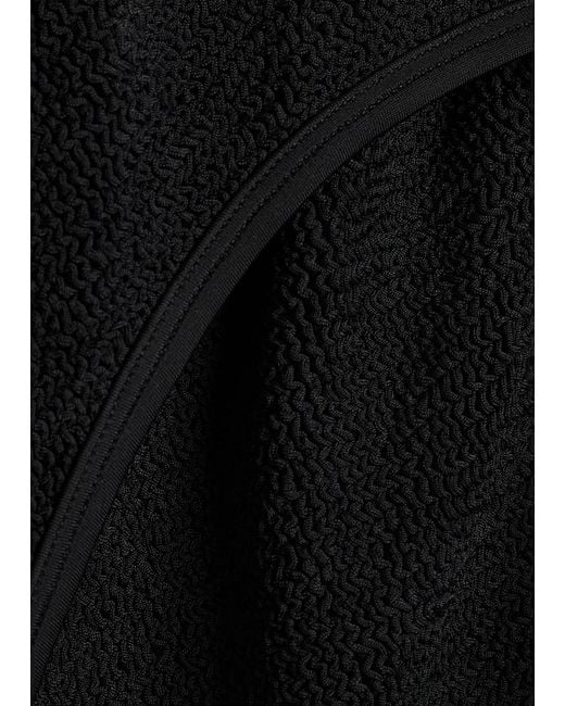 Hunza G Black Coverage Pamela Crinkle Swimsuit