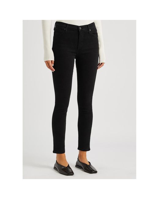 Citizens of Humanity Black Rocket Ankle Skinny Jeans