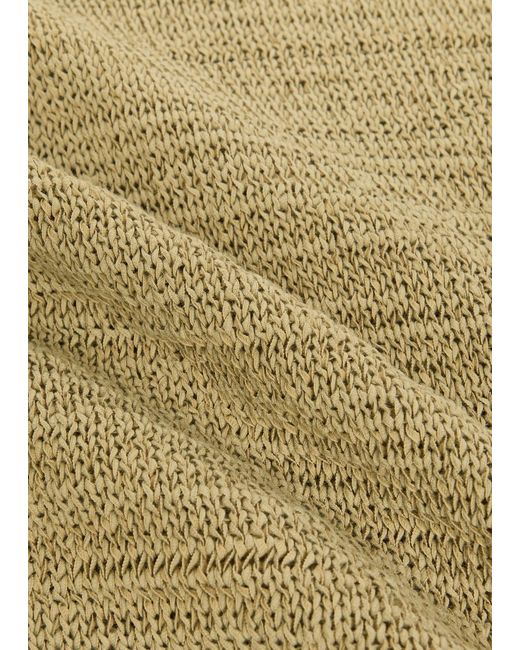 Joseph Green Rian Knit Cotton-Blend Polo Top
