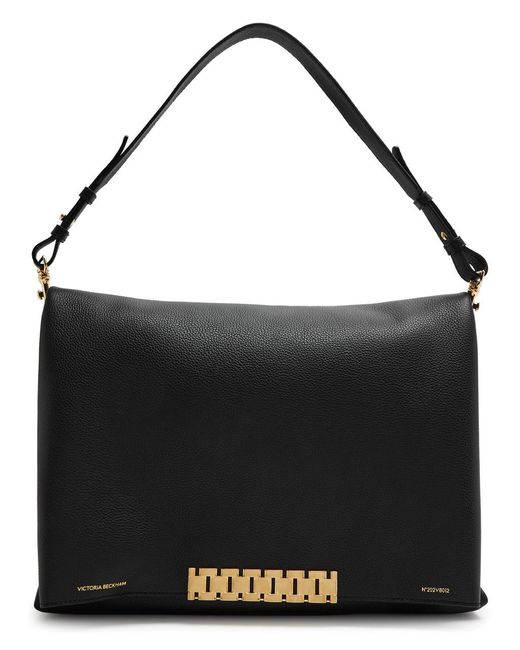 Victoria Beckham Black Chain Xl Leather Shoulder Bag