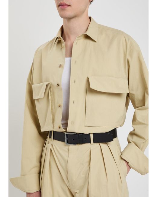 Calvin Klein Natural Cornelius Patch-Pockets Cotton Shirt for men