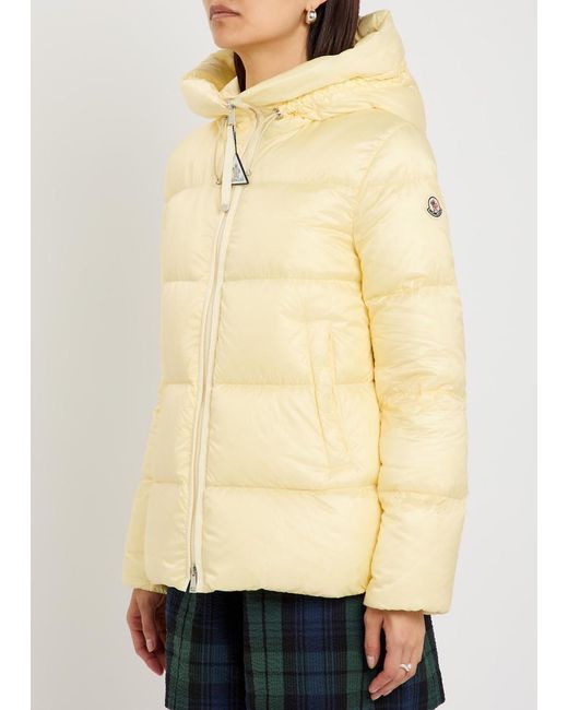 Moncler Natural Serrites Hooded Padded Nylon Jacket