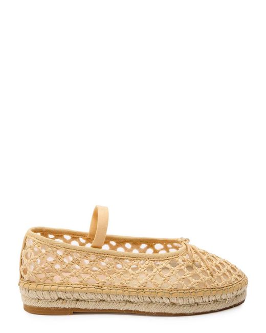 Loeffler Randall Natural Kayla Raffia Ballet Flats