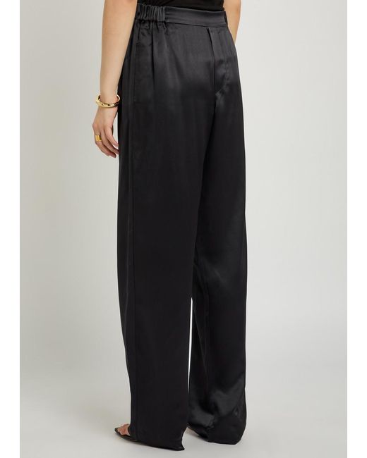 Delos Black Gilbert Silk Trousers