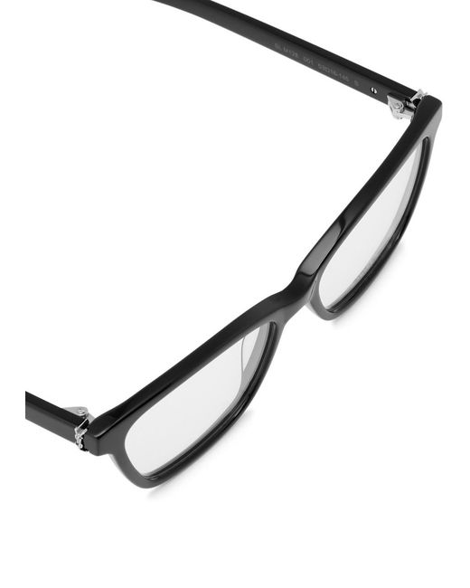 Saint Laurent Black Wayfarer-Style Designer Optical Glasses